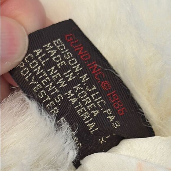 VINTAGE GUND COLLECTOR'S CLASSIC PUPPY DOG PLUSH 1986 WHITE YELLOW 14" CUTE RARE - Picture 10 of 10